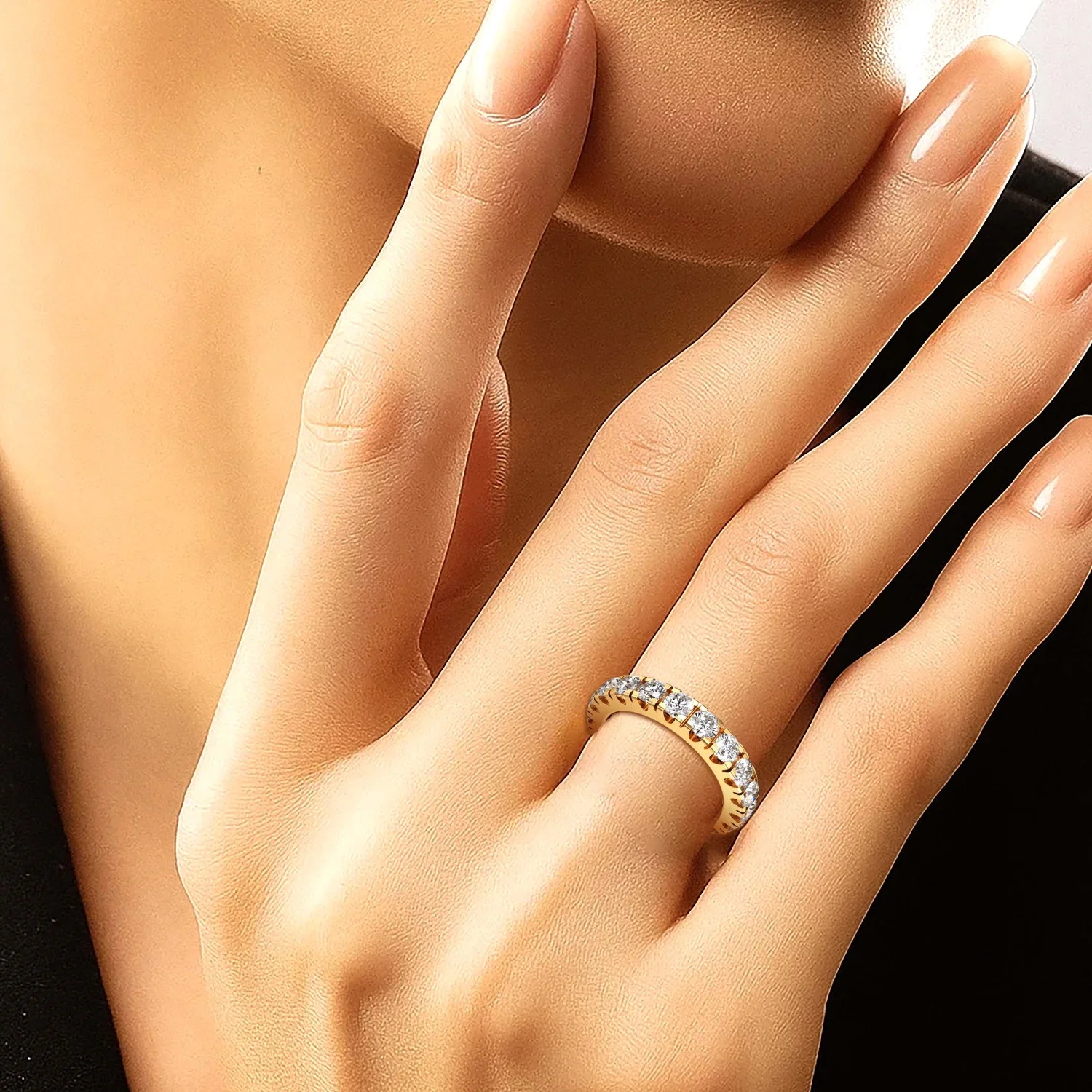 Eternity Band with 2.32 CT.T.W. Round Diamond For Her
