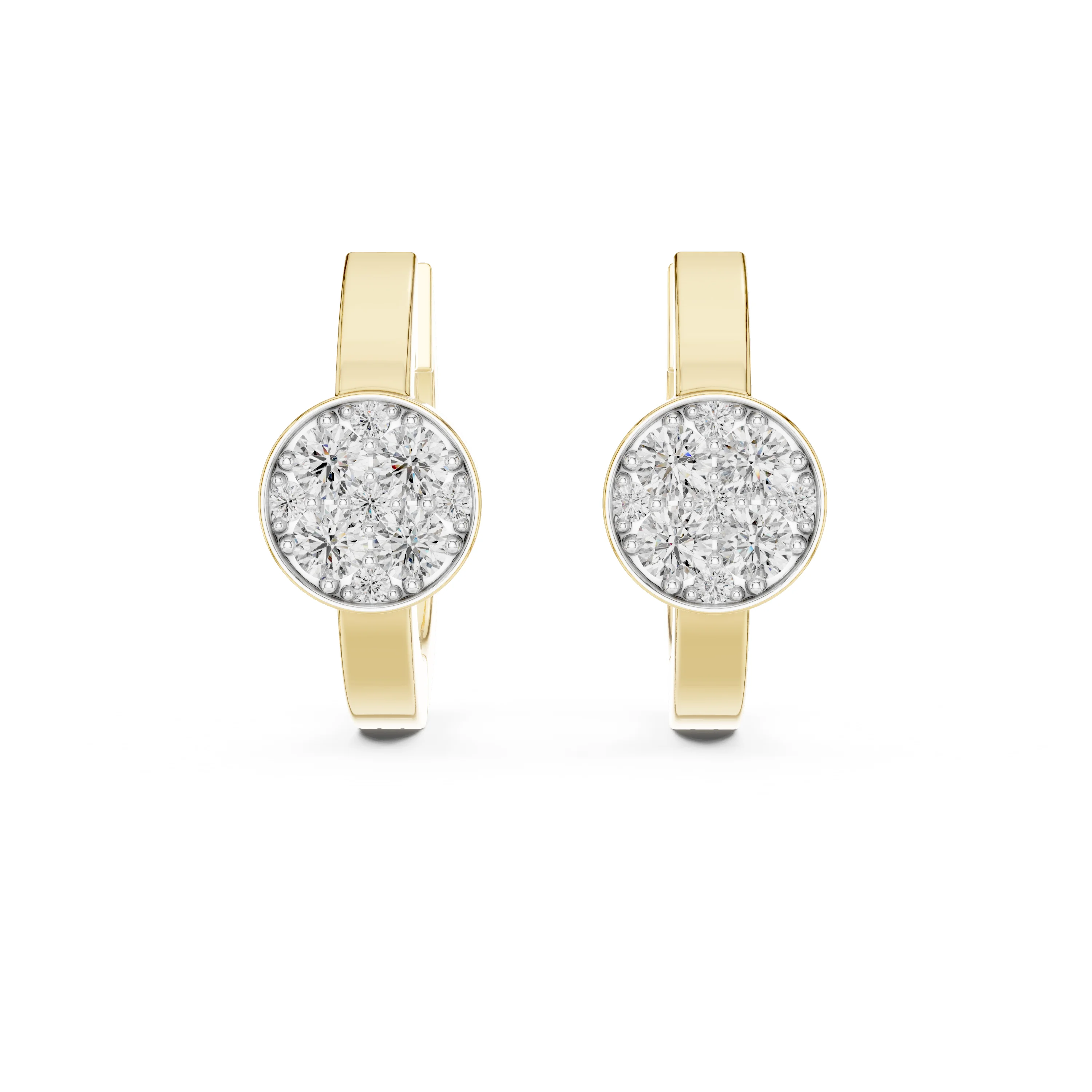 0.37 CT.T.W Diamond Unisex Hoop Earring