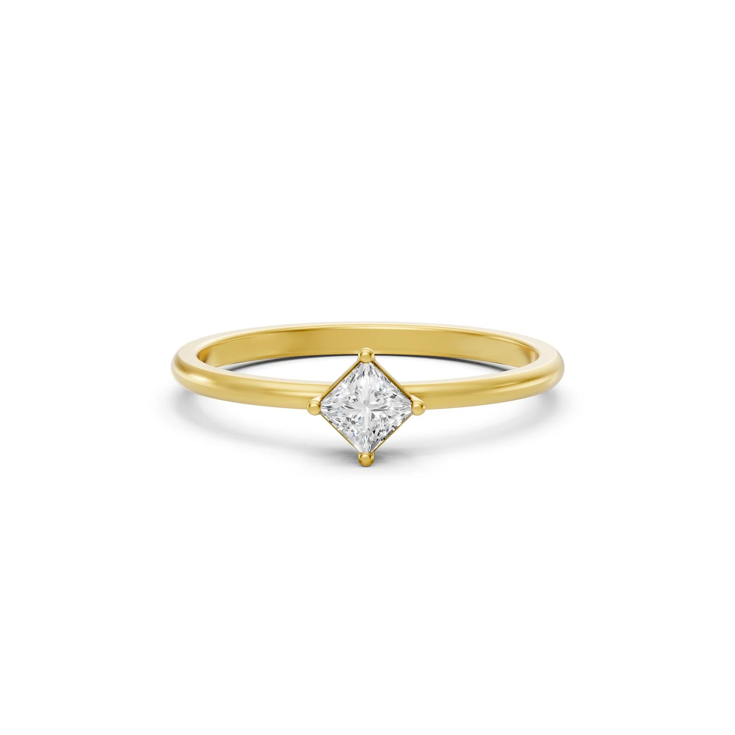 Princess Cut Solitaire Diamond Ring For Her