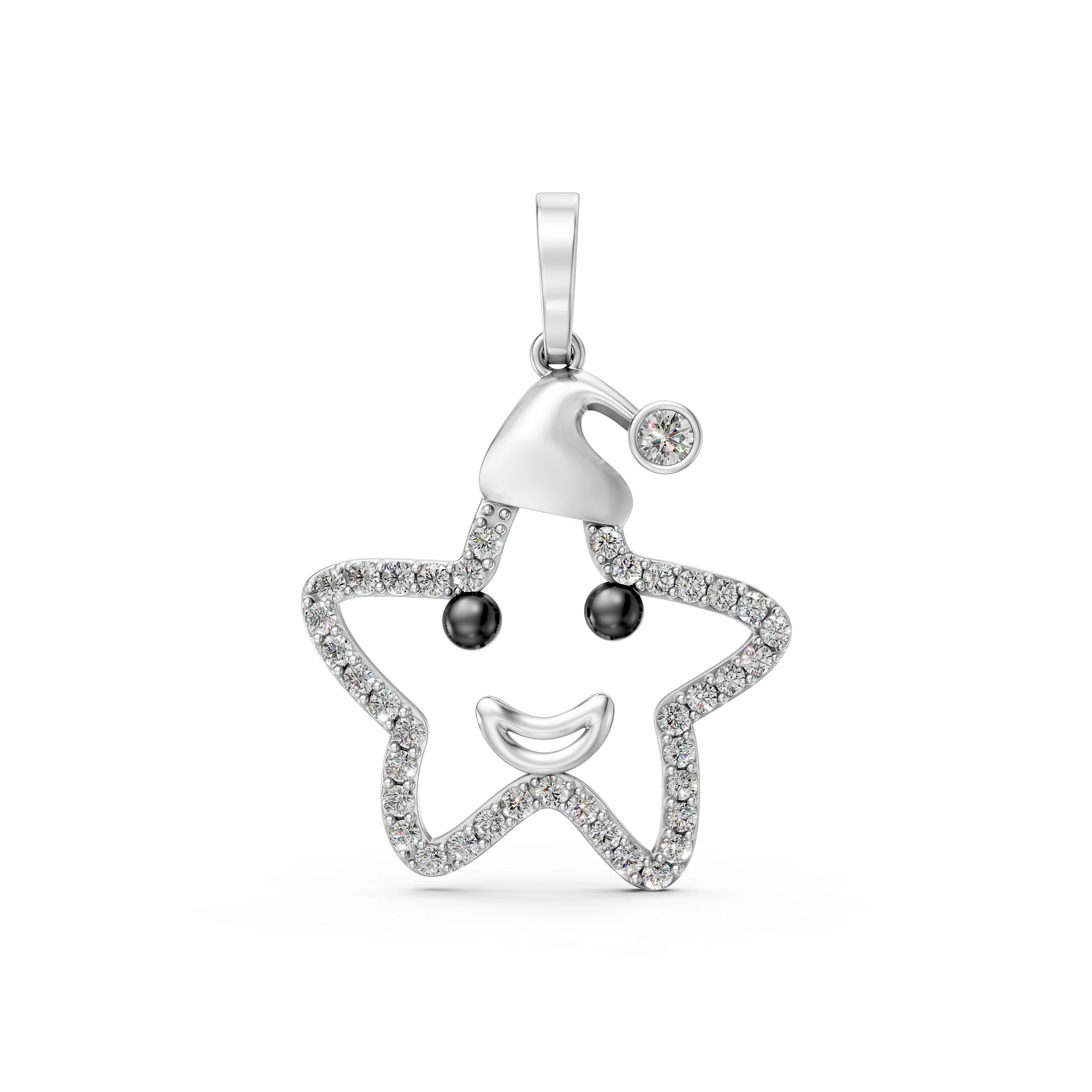 Solid Gold Star Pendant with 1.00 CT.T.W Diamonds – Fun & Sparkling Jewelry for Every Occasion
