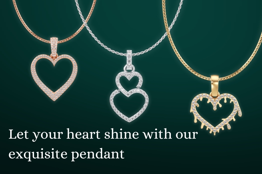 Elegant heart-shaped pendant to express your love and style.