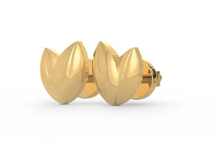 Leaf Shaped Stud Earring