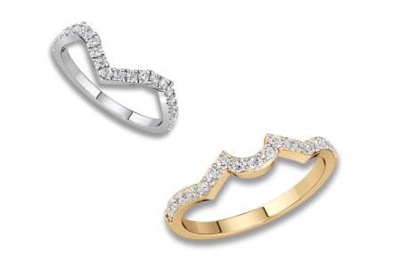 new designer stackable gold ring